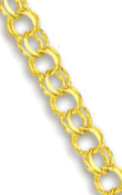 
10k Yellow 4 mm Charm Bracelet - 7 Inch
