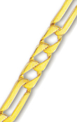 
10k Yellow Mens Link Bracelet - 8 Inch
