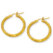 
10k Yellow 3 mm Hoop Earrings
